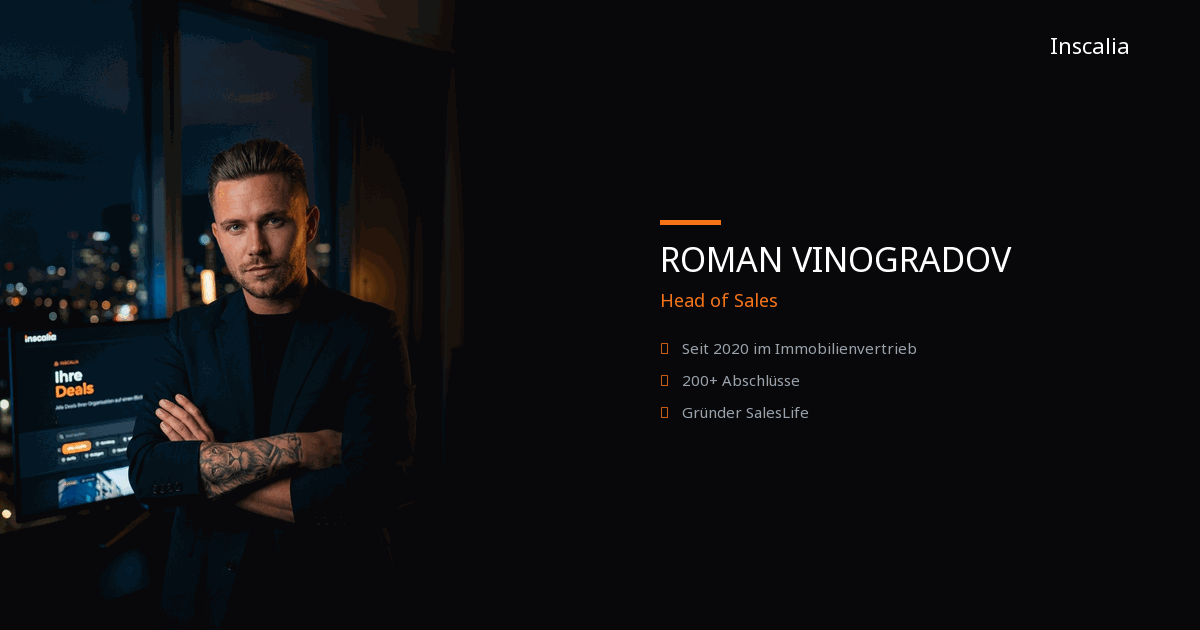 Roman Vinogradov — Head of Sales Inscalia